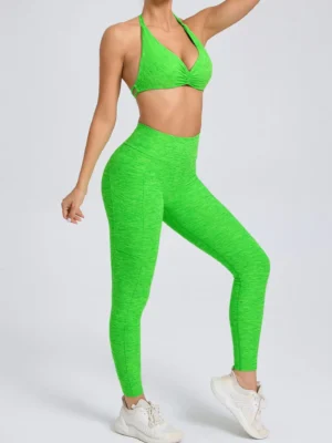 Sexy 2PCS Yoga Set Gym Suits with Shorts Crop Top Sports Bra Women Tracksuit Shorts 2 Pieces Running Clothing Fitness Clothing