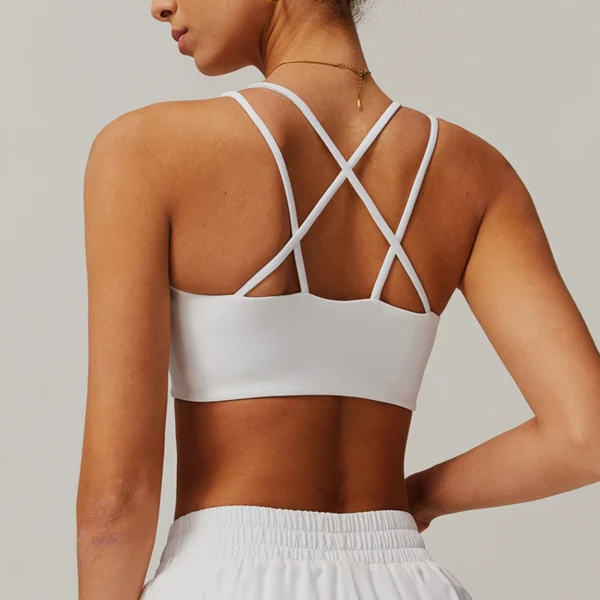 Women Sexy Scrunch Sports Bra Gym Top Women Neck Hanging Back Women Sportswear Yoga Underwear Fitness Workout Yoga Clothing