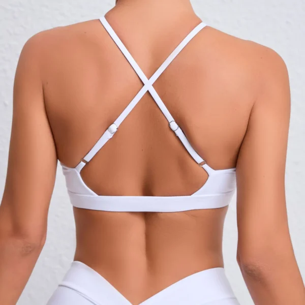Sports Bra Women Cross Strap Sports Bra Top Women Push Up Sport Bra Yoga Gym Crop Top Brassiere Fitness Sport Bra Breathable