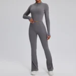 2PCS Yoga Suit Sports Set Women Quick-Drying Gym Set Women Tracksuit Running Workout Long Sleeve Sports Shirt Yoga Clothing