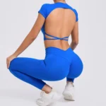 Sexy 2Pcs Soften Yoga Suit Women Fitness Leggings Training Suit Vest Suit Sportswear Women Gym Sports Sets Women Yoga Set